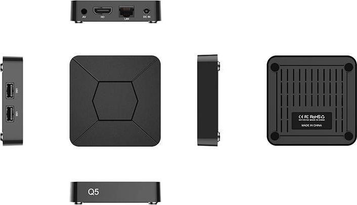 Produktbild PhoneLook Smart mini Android TV Streaming Box Q5 HDMI 4K Ultra HD + Fernbedienung und Miracast & Google Assist (8 GB, Android 11)