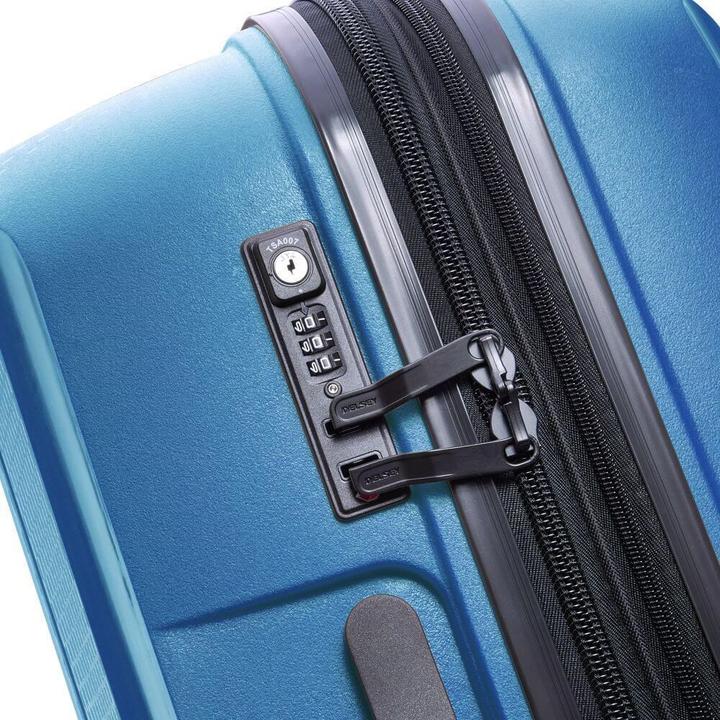 Image du produit Delsey Walizka BELMONT PLUS 76cm 4 DOUBLE WHEELS EXPANDABLE TROLLEY CASE NIEBIESKI CYJAN (120 l, XL (à partir de 115l))
