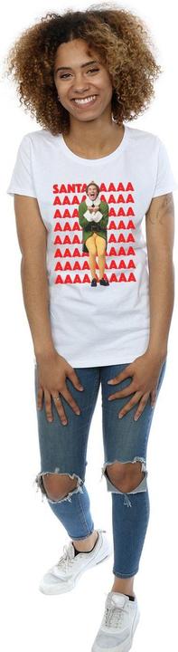 Actual product image Elf Womens/Ladies Buddy Santa Scream Cotton T-Shirt (S)