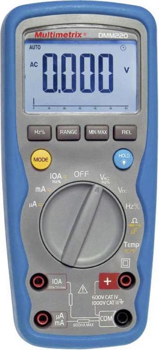 Immagine prodotto Multimetrix Multimetro manuale DMM 220 (CAT III 1000V, CAT IV 600V)