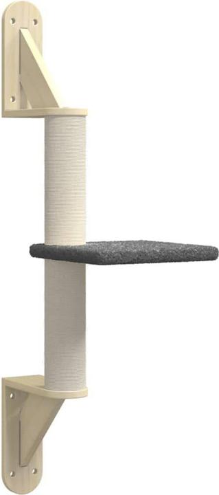 Produktbild VidaXL Kratzbaum mit Kratzsäule Wandmontage 85,5 cm (85.50 cm, Dunkelgrau)