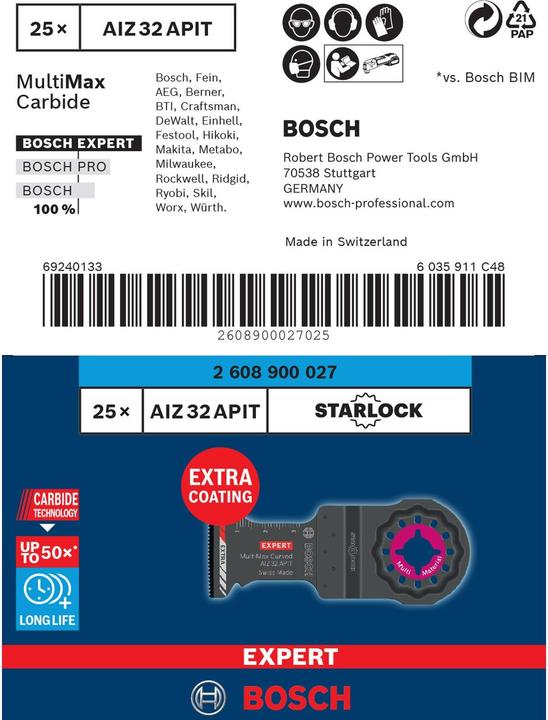 Image du produit Bosch Professional Zubehör Expert MultiMax AIZ 32 APIT
