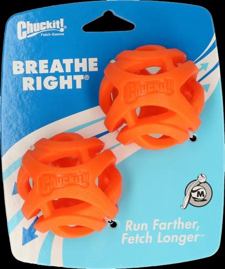 Chuckit! CHUCKIT BREATHE RIGHT Bring the ball Lots 6.5 cm in diameter Size M 2 pcs Orange (Ball toy dog)