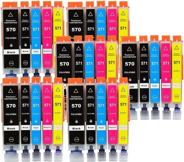 Produktbild Hermex Kompatible Tintenpatrone XL für Canon PIXMA TS5050 (M, Y, PGBK, C, BK)