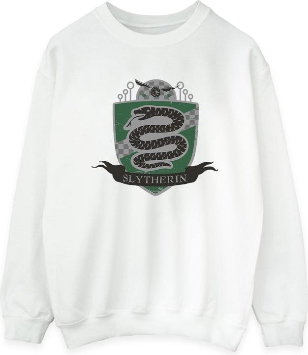 Actual product image Womens/Ladies Slytherin Chest Badge Sweatshirt (S)