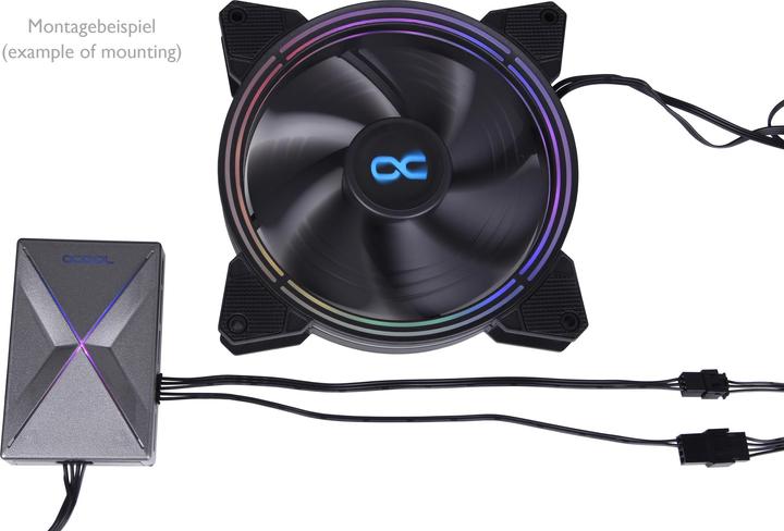 Immagine prodotto Alphacool Ice Matrix II - Adattatore da 5 pin a PWM + 5V Digital RGB (3 pezzi) 20 cm ciascuno