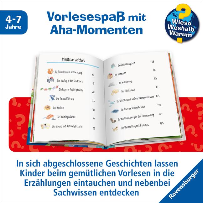 Actual product image Ravensburger Wieso? Weshalb? Warum? Meine Vorlesegeschichten, Band 1: Was erleben wir Tag für Tag? (German, Inca Friesian, Mrs. Annika, 2024)