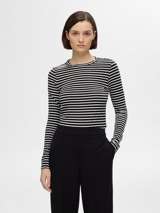 Immagine prodotto Selected Femme Gestreiftes Oberteil mit langen Ärmeln (XL)
