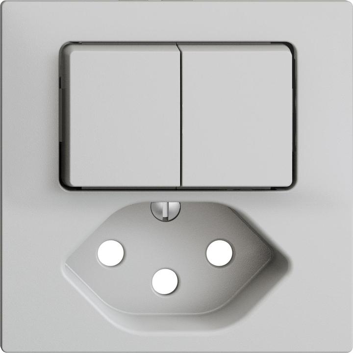 Actual product image Feller Cover set Kleinkombi.2-T/T13 light gray