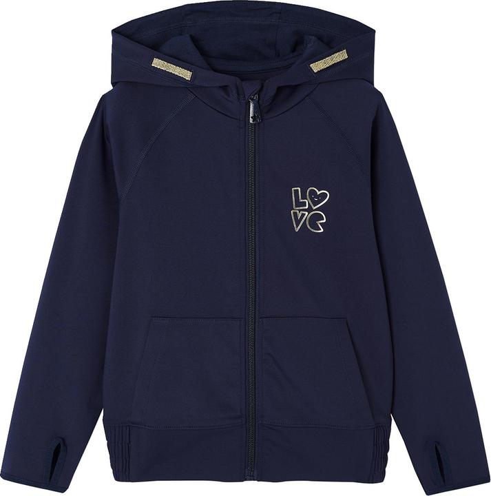 Produktbild Vertbaudet Mädchen Sport-Set: Kapuzensweatjacke & Leggings aus Funktionsmaterial (128)