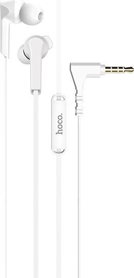 Produktbild Hoco Wired headphones wire earphones Jack 3,5 mm with microphone M72 white (Kabelgebunden)