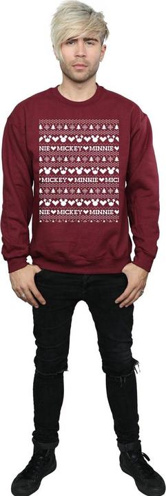 Immagine prodotto Disney Mickey And Minnie Christmas Fair Isle Felpa Uomo (L)