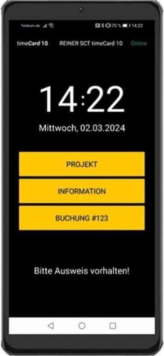 Produktbild Reiner SCT timeCard 10 Terminal APP Jahreslizenz 1 MA