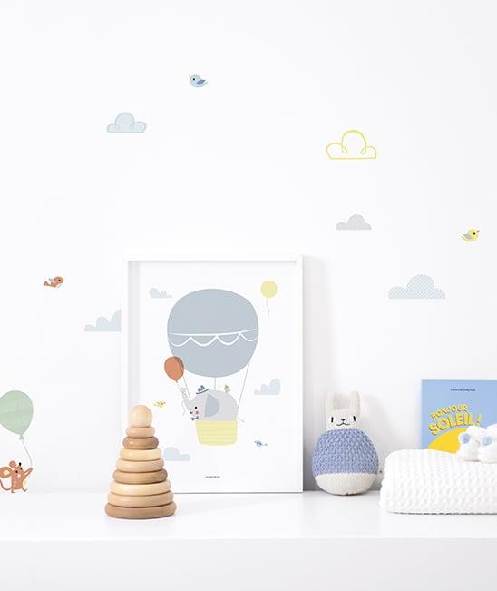 Immagine prodotto Lilipinso Elefante poster con cornice (30 x 40 cm)