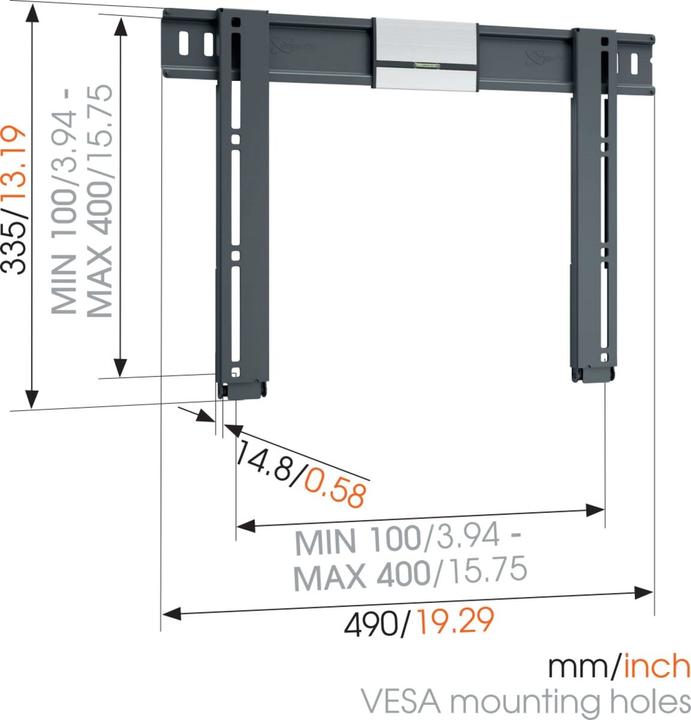 Image du produit Vogels Mince 405 (Mur, 55", 25 kg)