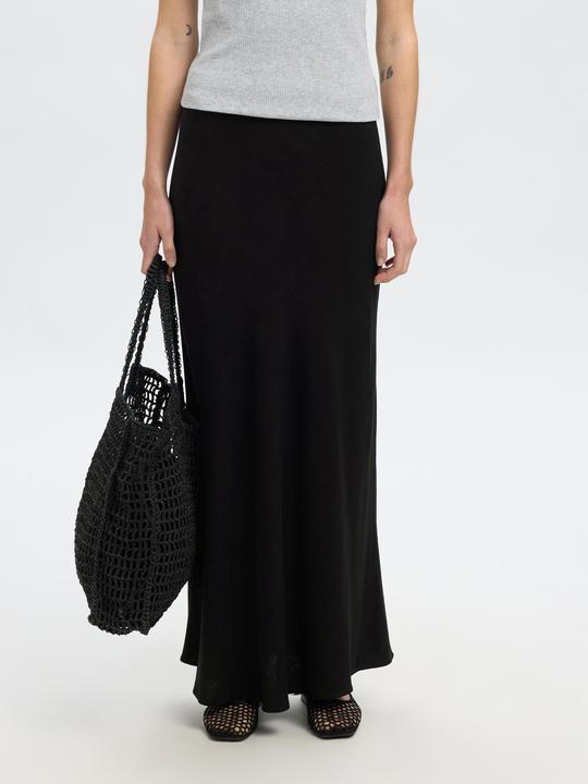 Actual product image Selected Femme Slfviva-Lena Hw Ankle Skirt Noos (34)