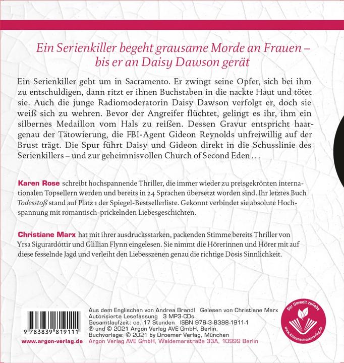 Actual product image Night of tears (Christiane Marx, Andrea Brandl, Karen Rose, German)