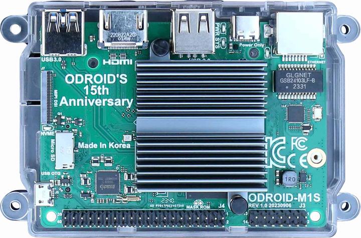 Actual product image Odroid M1S housing, transparent (Housing)