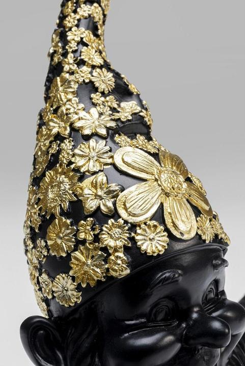 Produktbild Kare Design Deko Figur Zwerg Meditation Schwarz Gold 19 (12.5 x 18 x 22 cm)