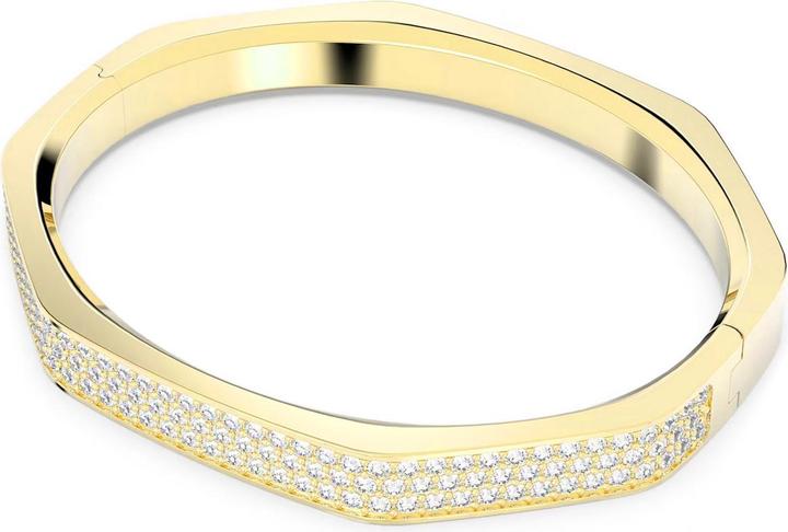 Actual product image Swarovski Dextera Bangle Octagon Shape Pavé Medium White Gold (Swarovski Metal)