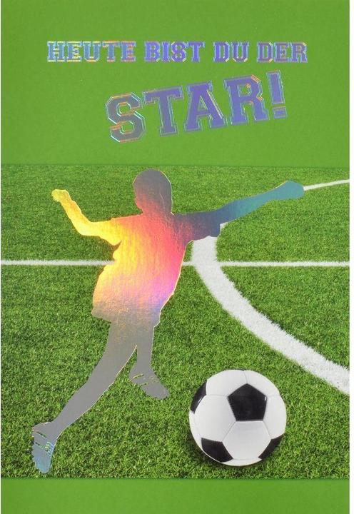 Actual product image ABC Birthday card football B6 (1 pcs.)