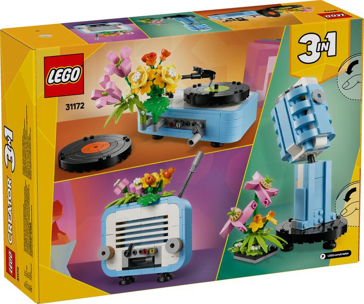Actual product image LEGO Plattenspieler mit Blumen (31172, LEGO Creator Expert)