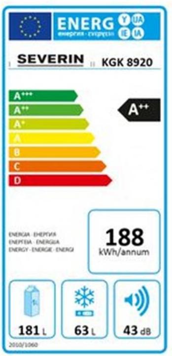 Energie-Label Severin RKG 8920 (244 l)