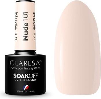Claresa Soak Off Uv/Led Nude Gel English 101 5G (Beige, UV-Gel Lack)