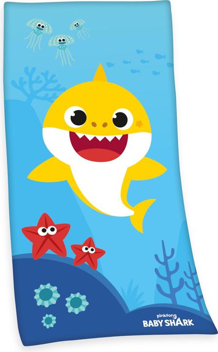 Image du produit Herding Foulard en velours Baby Shark (75 x 150 cm)