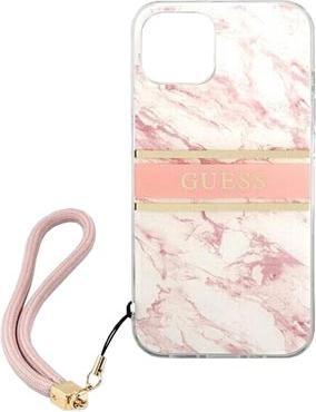 Image du produit Guess Couverture rigide Marble Stripe avec sangle (Apple iPhone 13 Pro Max)
