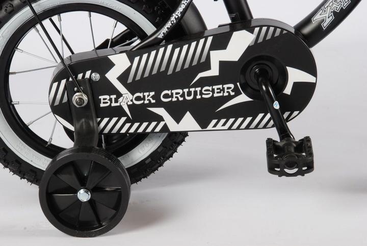 Productafbeelding Volare Zwarte Cruiser kinderfiets - Jongens - 12 inch - Zwart (12")