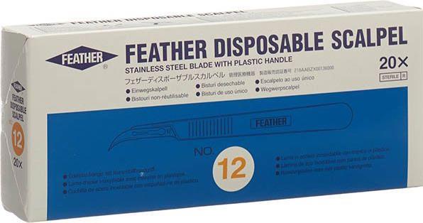 Image du produit Feather Lames de scalpel stériles numéro 12, 100 pièces