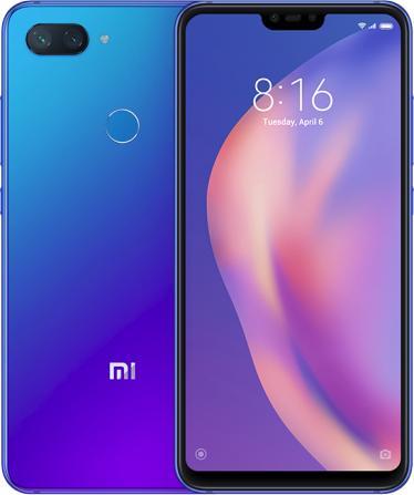 Xiaomi Mi 8 Lite (64 GB, Aurora Blue, 6.26", Hybrid Dual SIM, 12 Mpx, 4G)