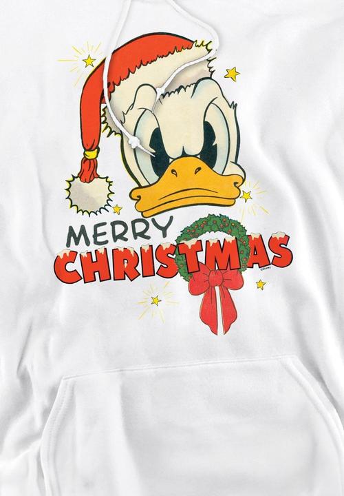 Immagine prodotto Disney Merry Christmas Felpa con Cappuccio Daffy Duck Uomo (L)
