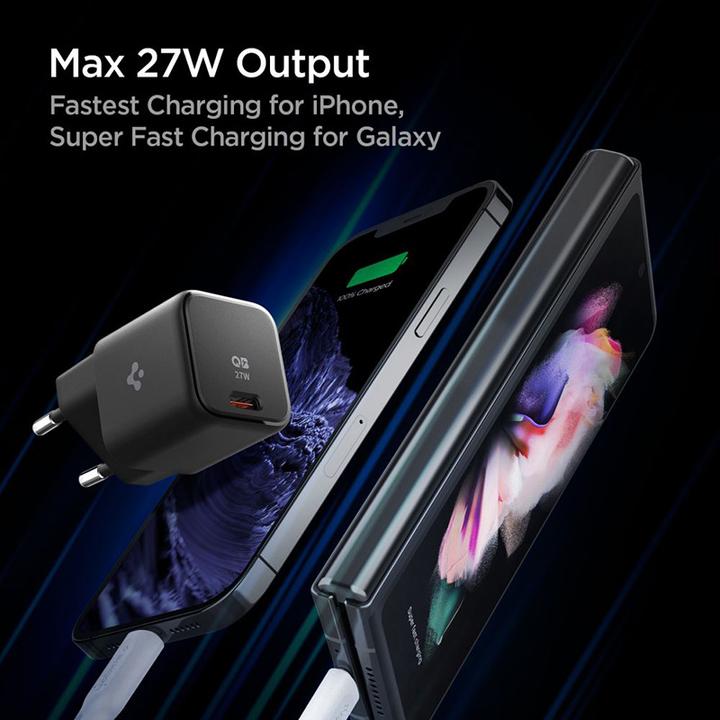 Produktbild Spigen Ładowarka sieciowa PE2103EU 27W ArcStation Network Czarna/Black ACH05607 (27 W)
