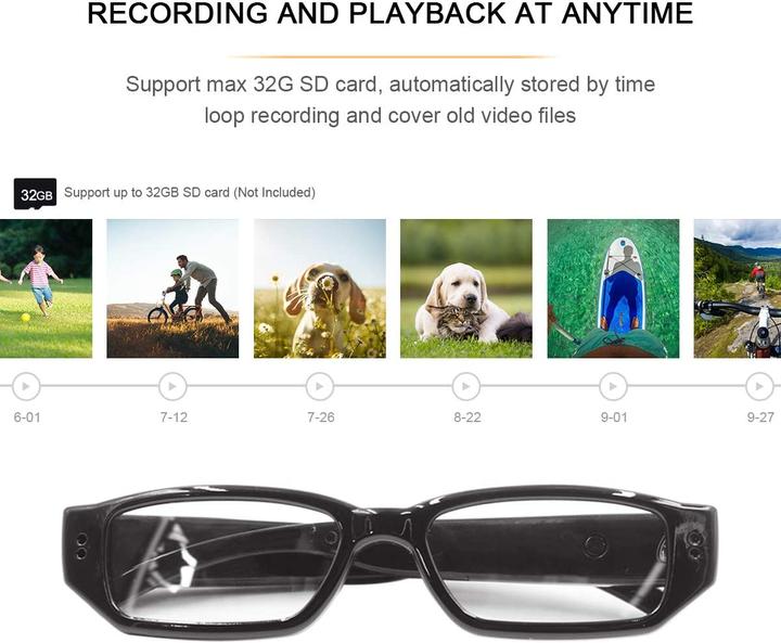 Produktbild Monkaim Brille mit versteckter Kamera