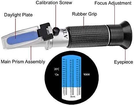 Image du produit Hhtec Réfractomètre (Thermomètre à vin)