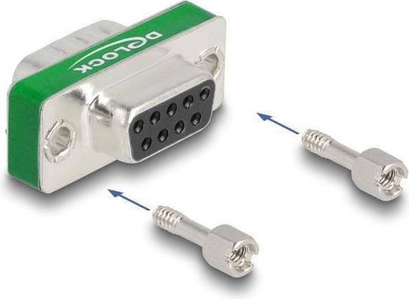 Image du produit Delock Filtre antiparasite HF/EMI D-Sub 9 broches mâle à femelle avec