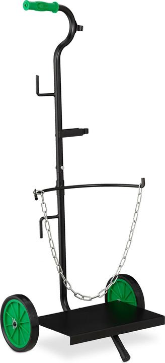 Actual product image Relaxdays Gas Bottle Trolley, Steel (25 kg)