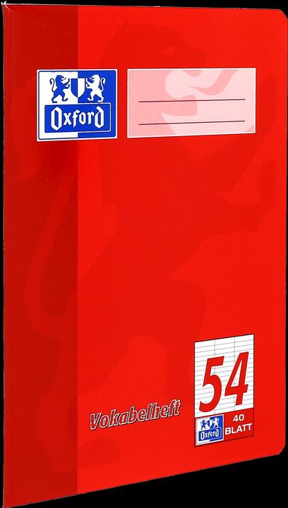 Immagine prodotto Oxford Libro di vocabolario A5, 40 fogli, lin. 54, 90 g/m (A5, Righe, Copertina rigida)