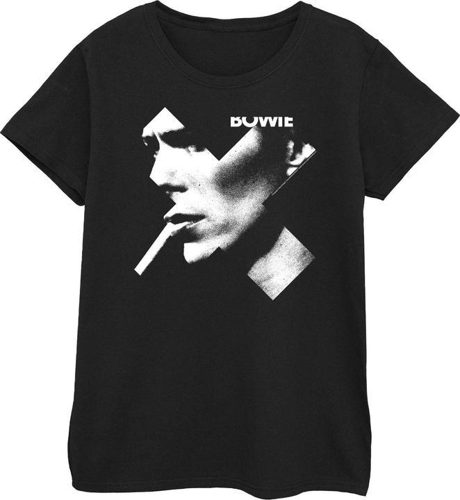 David Bowie Cross Smoke Boyfriend Fit TShirt