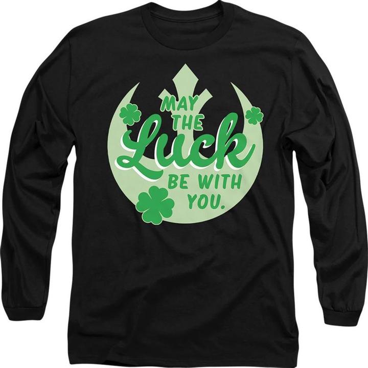Immagine prodotto Star Wars Luck Rebel Maglietta Giorno di San Patrizio Cartello Adulto Unisex (L)