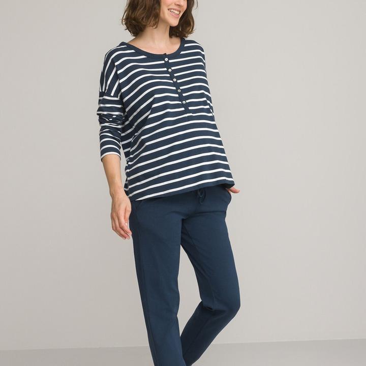 La Redoute Collections Pyjama für Schwangerschaft und Stillzeit