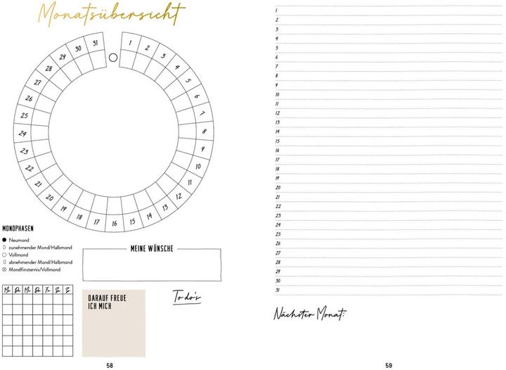 Produktbild Mein Mondphasen-Journal (Deutsch, 2023)