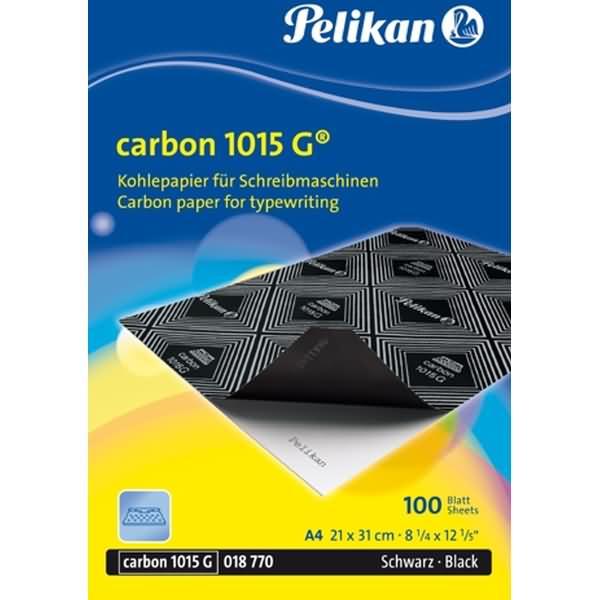 Immagine prodotto Pelikan Carta carbone 1015G, 100 fogli per macchine da scrivere, A4, nero