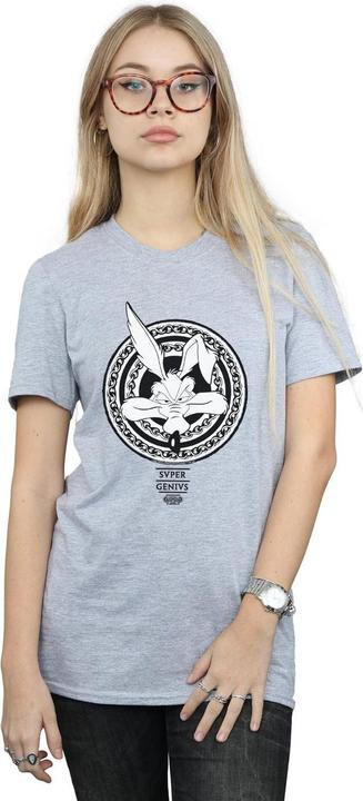 Immagine prodotto Looney Tunes Wile E Coyote Super Genius Maglietta Ampia Donna (L)