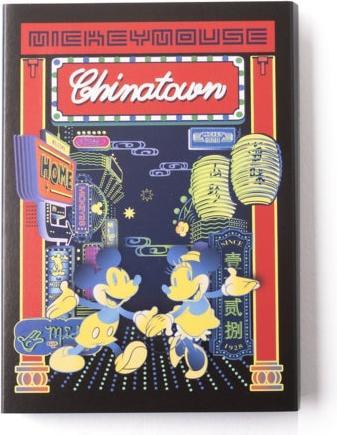 Actual product image Disney Store - China Town Pata Pata Memo (Neon Mickey Minnie) - Notebook
