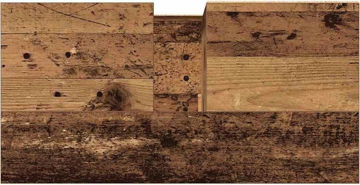 Produktbild VidaXL Waschbeckenunterschrank Unterschrank Badschrank Badmöbel Altholz-Optik (65 x 33 x 60 cm)