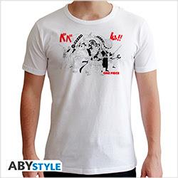 ABYstyle One Piece T-Shirt (S) Man White: Full Crew (S)