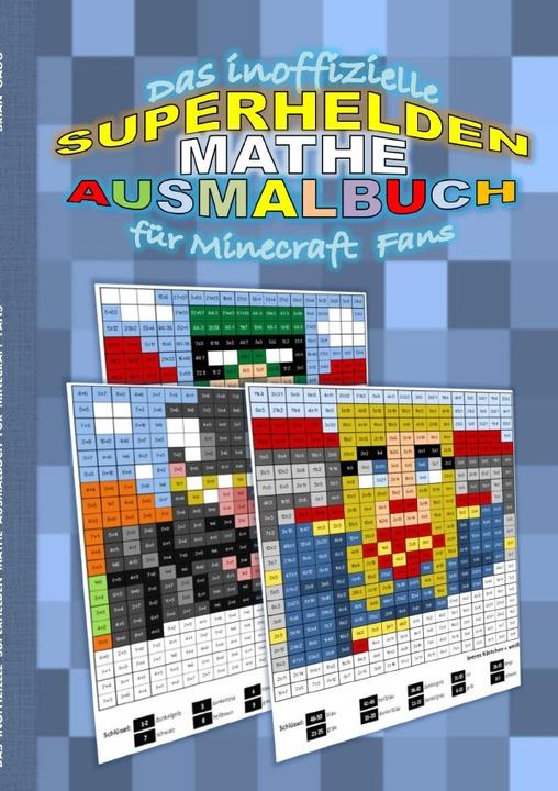 Actual product image Das inoffizielle SUPERHELDEN MATHE AUSMALBUCH für MINECRAFT Fans